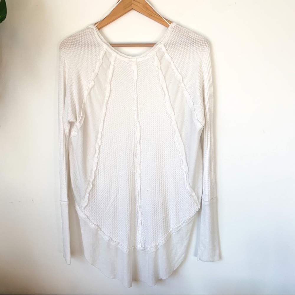 Women's White Long Sleeve Top